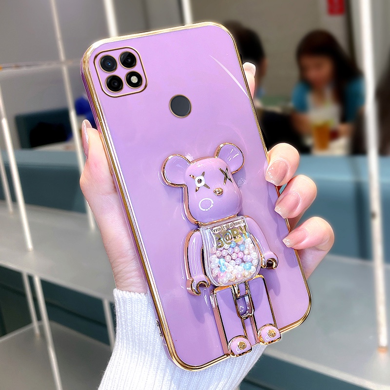 Ốp lưng REALME C21Y REALME C25Y REALME C21 Ốp Điện Thoại Silicon Chống Sốc Mạ Điện DDTGZJ01 Cho REALME C21Y REALME C25Y REALME C21 viền vuông cute