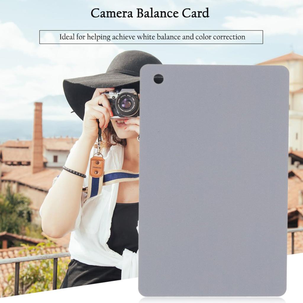 3 In 1 Digital White Black Grey Balance Cards Set 18% Gray Exposure Card1021