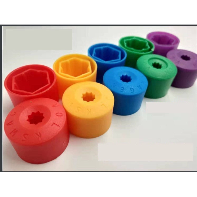 Chụp Ốc Lazang Hình Lục Giác Bảo Vệ, Trang Trí Ốc Lốp Bánh Xe Ô Tô Đường Kính 17mm