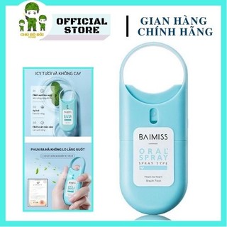 Sịt thơm miệng - chai xịt thơm miệng Baimiss chống vi khuẩn 10ml