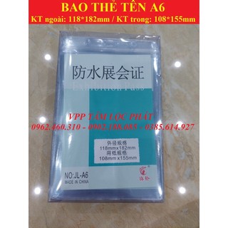 Sỉ 100 bao thẻ tên a6, dọc, kt 118*182mm - bảng tên, thẻ đeo nhân viên, thẻ huấn luyện viên