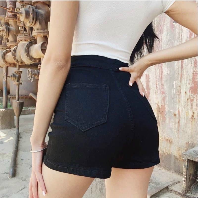 Quần SHORT KAKI TRƠN  lưng siêu cao nữ đùi ôm không túi trước UN-QN-KX-LP // Thiên yết