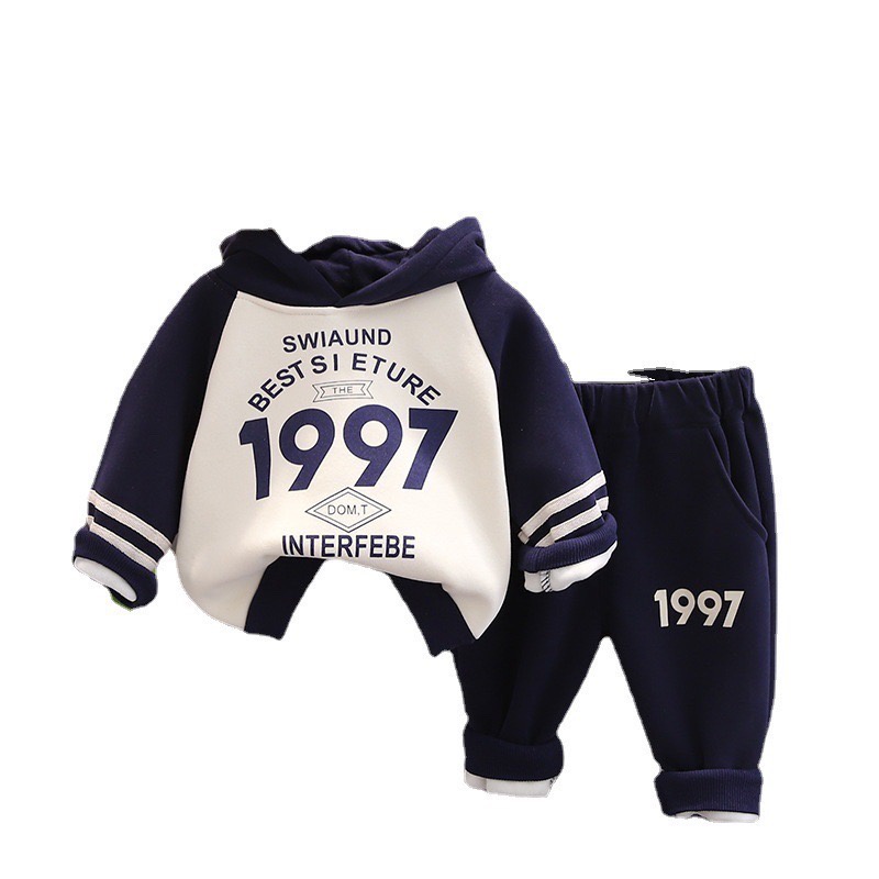 Bộ Nỉ Bông 1977 Cao Cấp Cho Bé Trai, Bộ Thu Đông Cho Chất Nỉ Bông Dày Dặn Cho Bé Từ 7-25kg - LILA KIDS