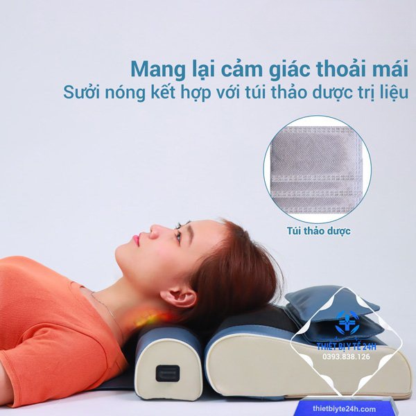 Gối massage cổ vai gáy,gối sưởi điện,massage cổ vai gáy giảm đau nhức ,mệt mỏi,thư giãn sau ngyaf làm việc mệt mỏi
