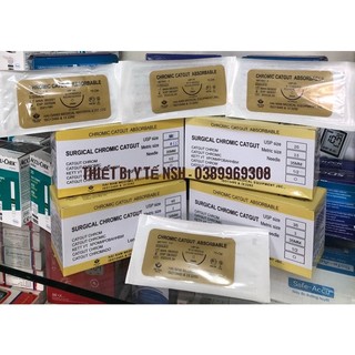 ❤️ chỉ khâu y tế chromic catgut hải nam ,chỉ phẫu thuật,chỉ khâu y tế tự tiêu tự tan chromic catgut các số