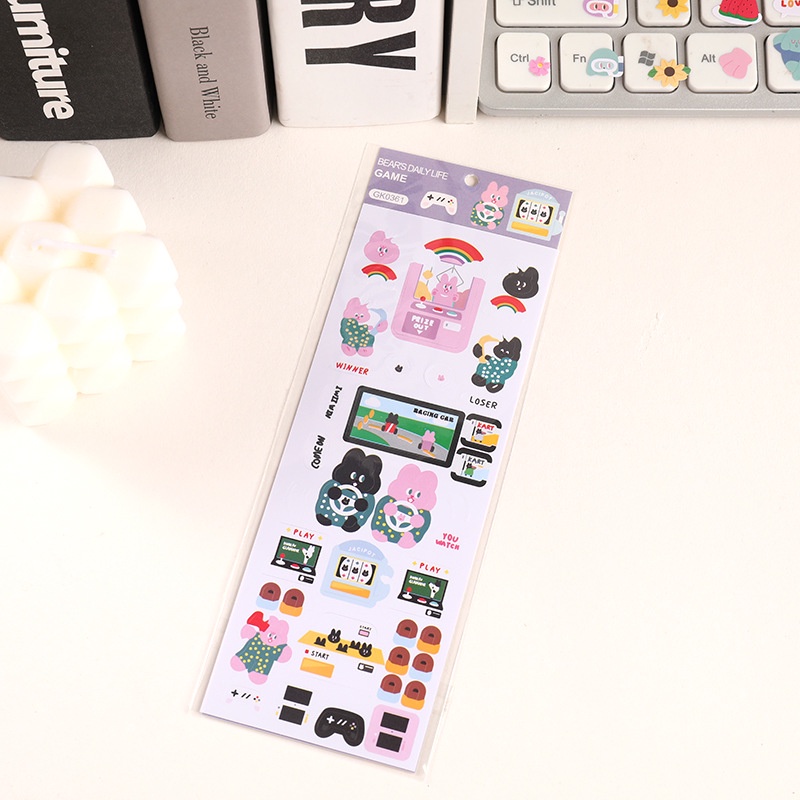 Miếng Dán Trang Trí Hình Gấu Goo Dễ Thương GK0361