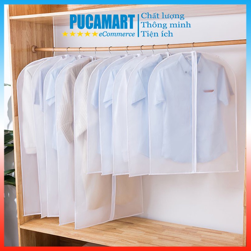 Túi Bọc Áo Trắng PUCA, Túi Bọc Quần Áo Chống Bụi, Chống Ố Vàng, Túi Bọc Bảo Vệ Áo Trắng