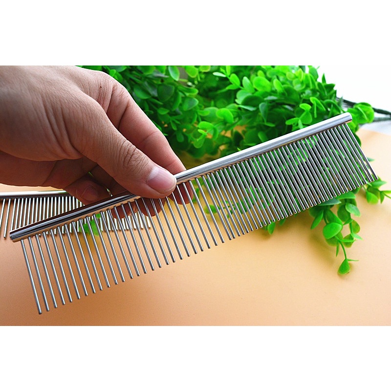 Lược dài bằng inox cao cấp cho thú cưng chó mèo