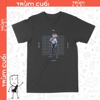  Áo thun K DA ALL OUT Akali - Liên Minh Huyền Thoại Unisex Trùm Cuối Game Cotton 100% 2 màu nam nữ 0172 