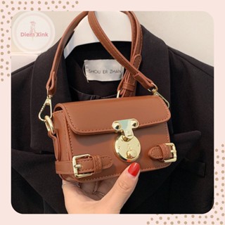 Túi Xách Nữ Đẹp Túi Đeo Chéo Mini Da Pu Trơn Đi Chơi Tết Du Lịch Phong Cách Hàn Quốc Công Sở Hai Ngăn Có Khóa Cài Rẻ T8 