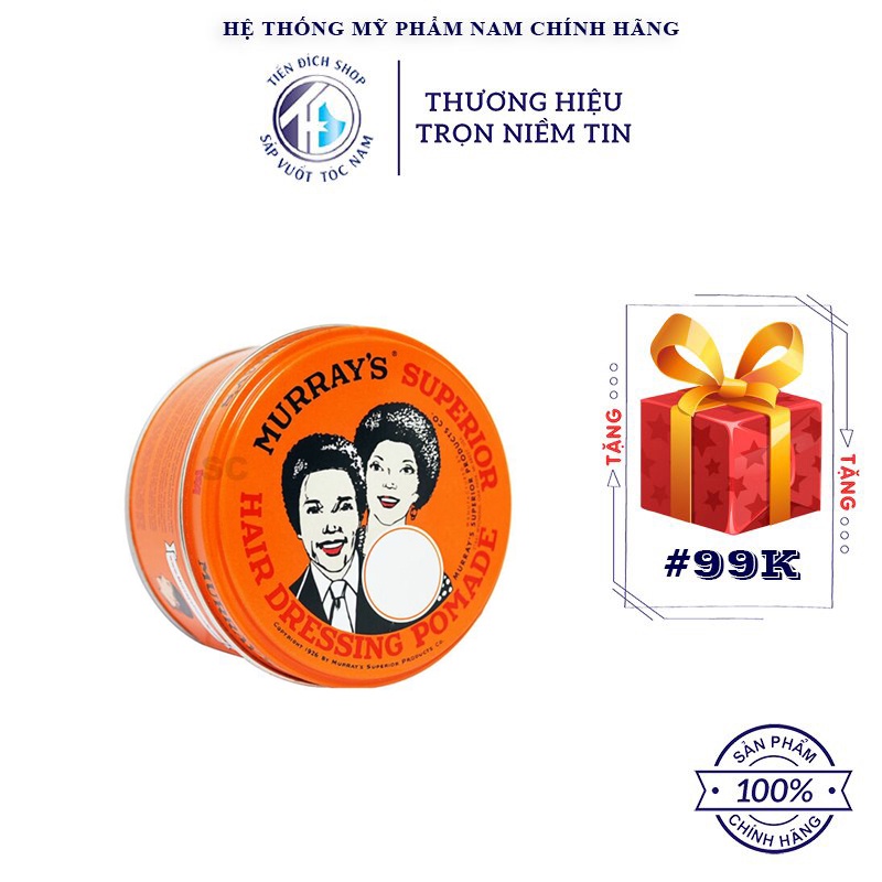 Pomade gốc dầu Murray's Superior Pomade 85g cao cấp USA | Tiến Đích Shop