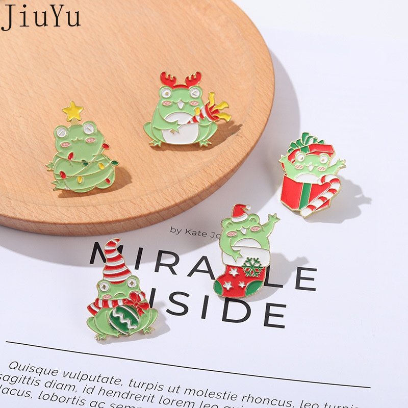 Huy Hiệu Cài Áo Trang Trí Giáng Sinh Dễ Thương