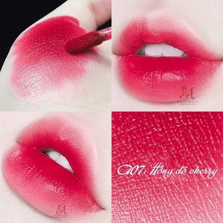 [ Hồng Đỏ Cherry - A07 ] son hữu cơ không chì mềm môi siêu lì của hãng  B.A beauty