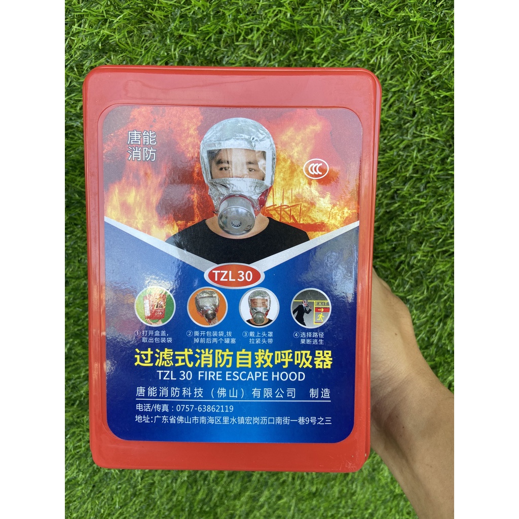 Mặt nạ chống khói độc TZL30 Hàng chính hãng - Mặt nạ thoát hiểm - Phòng ngạt khói