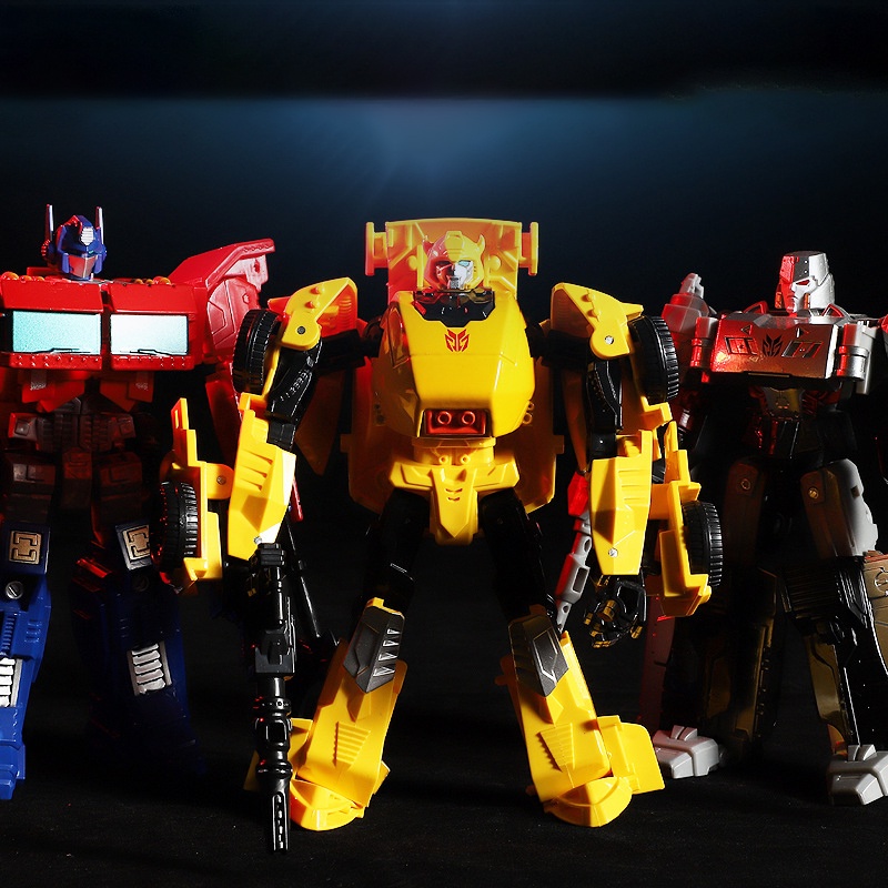 Mô Hình Đồ Chơi Xe Biến Hình Rô Bốt Optimus Prime Megatron Mini Dành Cho Trẻ