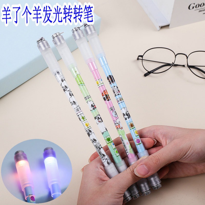 Bút Quay Nghệ Thuật Có Đèn Led Phát Sáng 2 Đầu, Bút Xoay Giải Trí