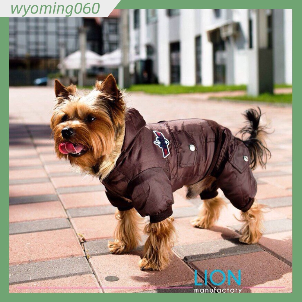 [Hàng Sẵn] Áo khoác cho chó có đệm bông và Polyester Ấm áp  mềm mại thoải mái thú cưng mùa thu đông vừa nhỏ 【Wyoming060】