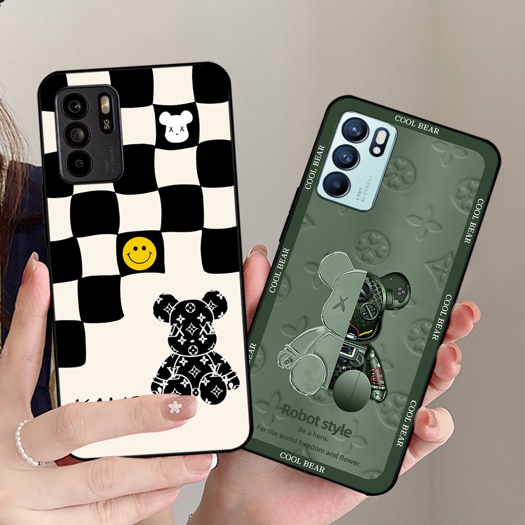 Ốp lưng Oppo Reno 6 4G / Reno 6Z 5G / Reno 6 Pro in hình bearbrick, kwas. ốp in hình bền đẹp