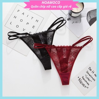 Quần Lót Nữ Ren Sexy Lọt Khe Cao Cấp Thông Hơi Quyến Rũ Gợi Cảm Mềm Mại - R30