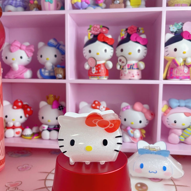 SANRIO Kẹp Tóc Hình Cá Mập Tai To Bằng Acrylic Dễ Thương Cho Nữ