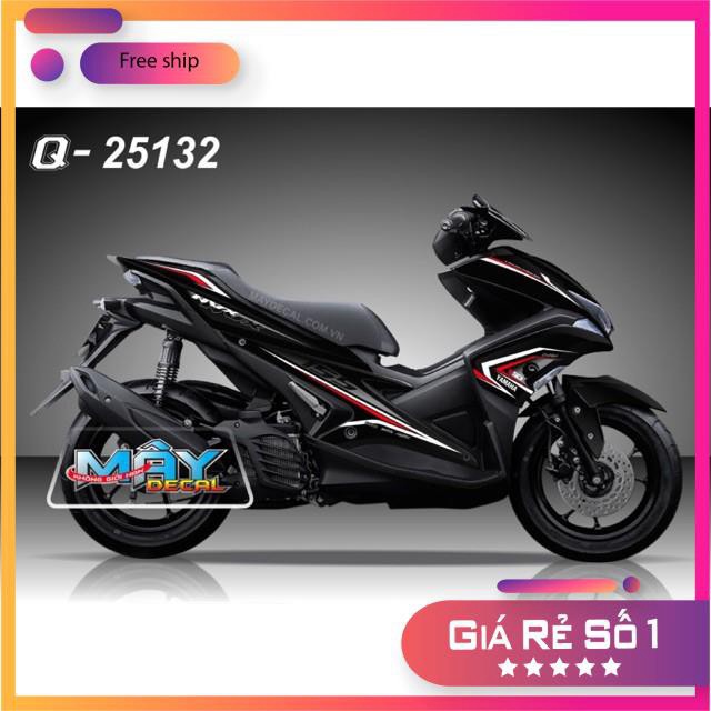 FREE SHIP + SALE SỐC +DECAL PVC 5 LỚP CHẤT LƯỢNG CAO Tem rời NVX đỏ đen