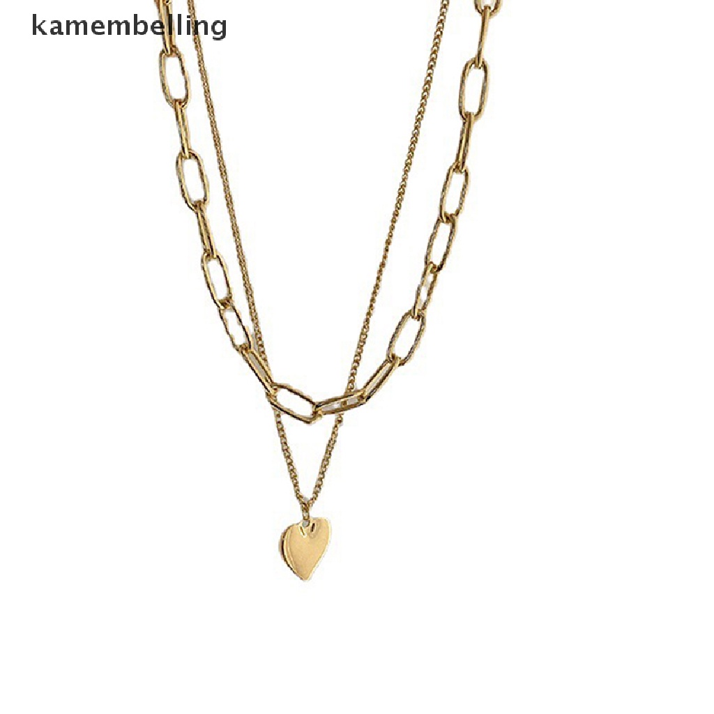 Vòng cổ Choker Nhiều Lớp Mặt Trái Tim Thời Trang Cho Nữ