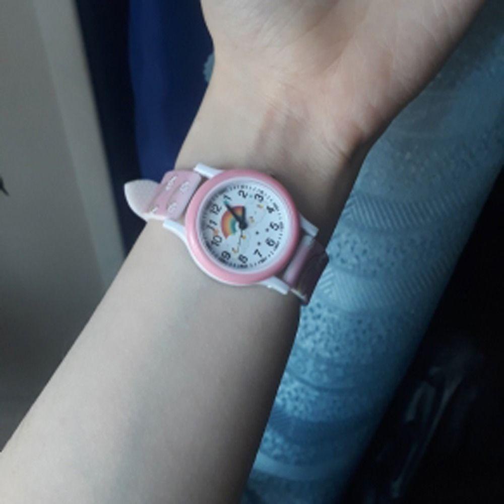 Dây Chuyền Bằng Da Pu Thời Trang Dễ Thương Cho Nữ|Đồng Hồ Nữ Dây Da Mặt Hoạt Hình Dễ Thương