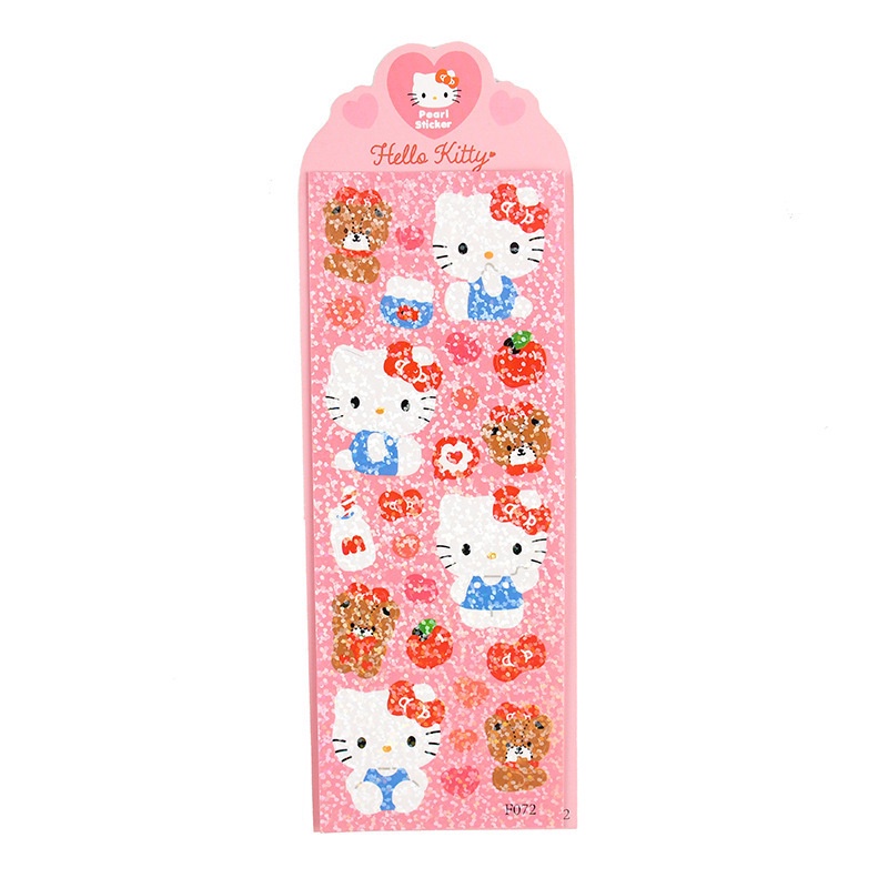 Sanrio Nhãn Dán Trang Trí Nhật Ký Màu Laser Họa Tiết Kuromi Melody Dễ Thương