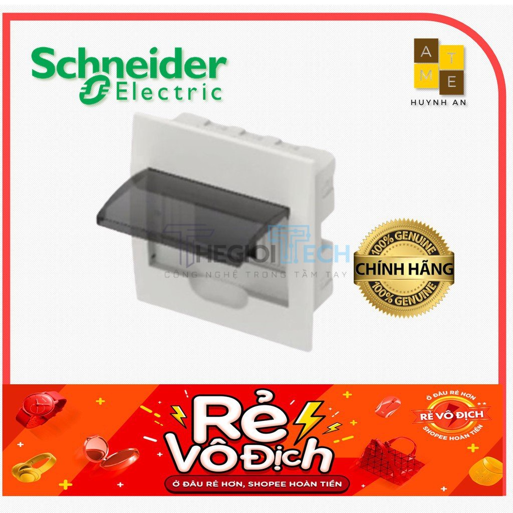 Tủ điện nhựa âm tường 8 - 24 đường ( tương đương 8 - 24 MCB - cầu dao đơn ). Hãng Schneider chính hãng - 14_18 Đường