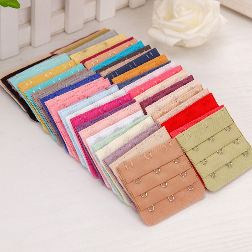 Mốc nối áo ngực vải chất polyester móc thép không gỉ, khóa mở rộng phụ kiện áo ngực cao cấp tiện ích Kingshop 062-063