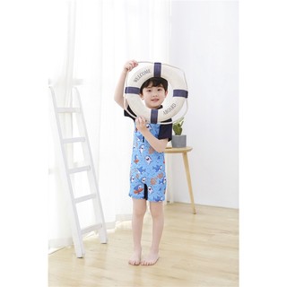 Đồ bơi liền thân bé trai cá mập single 13-30kg (không gồm nón)