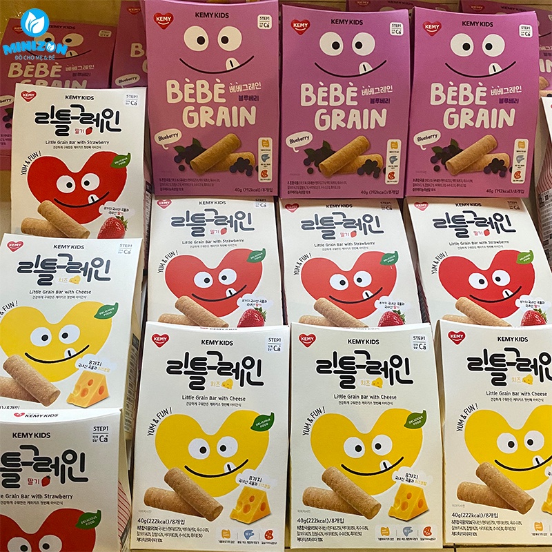 Bánh Ăn Dặm Ngũ Cốc Kemy Kids Gói 40g Cho Bé Từ 8 Tháng
