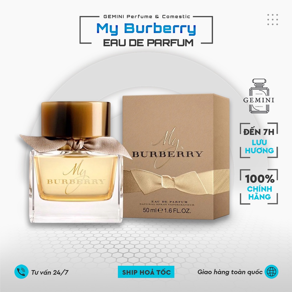 Nước hoa nữ My Burberry dung tích 90ml - Dầu thơm nữ hương thơm quyến rũ nữ tính đầy mê hoặc GEMINI NH017