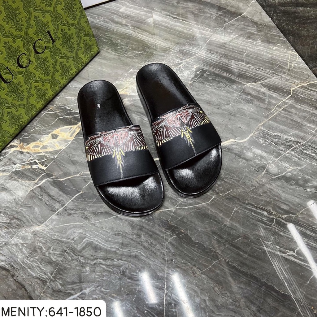 Dép Nam Quai Ngang BURLON Đen 2022