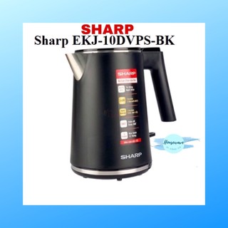 Bình đun siêu tốc sharp ekj-10dvps-bk - hàng chính hãng