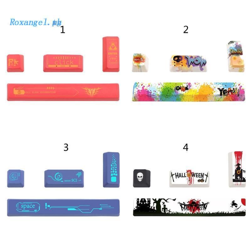 Set 4 Nút Bàn Phím PBT OEM Nhuộm Màu Cho Công Tắc Cơ ESC Không Gian