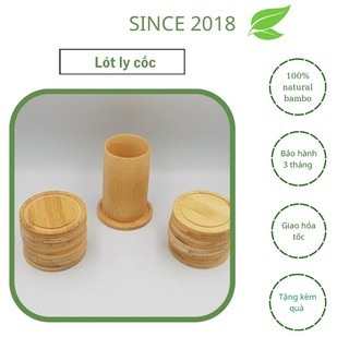 Đế lót ly gỗ tre
