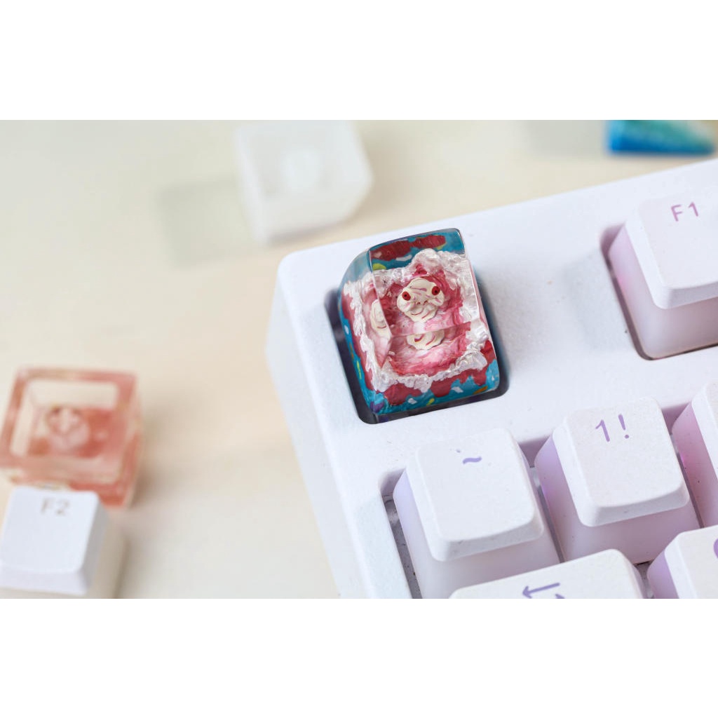 Keycap Alcremie pokemon, Nút bàn phím Pokemon đẹp, siêu dễ thương, SA profile, phù hợp cho mọi bàn phím cơ tiêu chuẩn