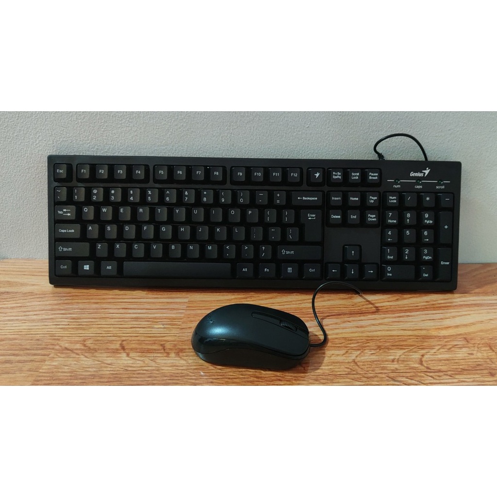 Combo bàn phím Genius và chuột Genius có dây HÀNG CHÍNH HÃNG 100%