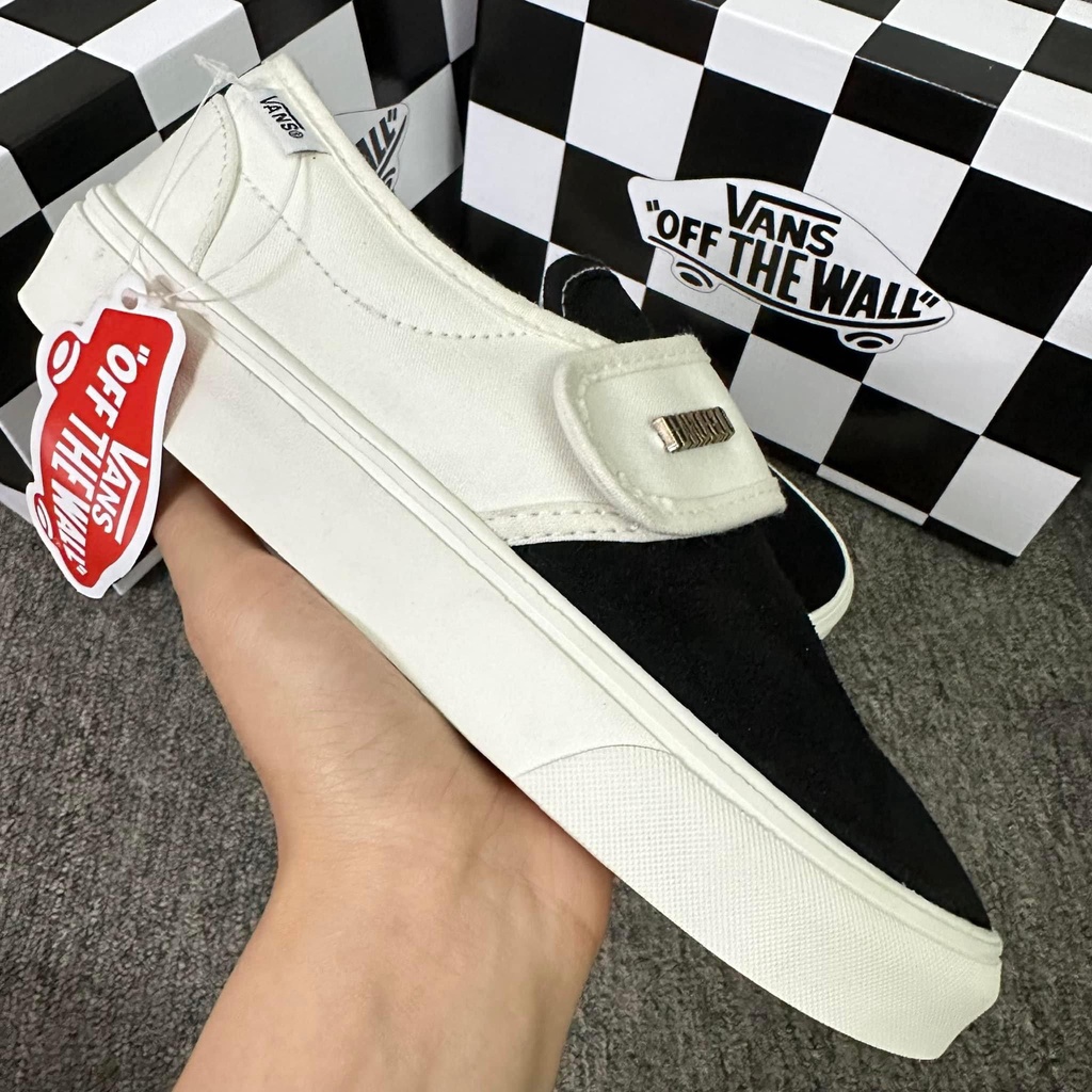Giày Vans x Fear Of God Slip on 47 DX Black/White, Vans FOG Sneaker Full Bill box, fullsize 36-43 BapeVN
