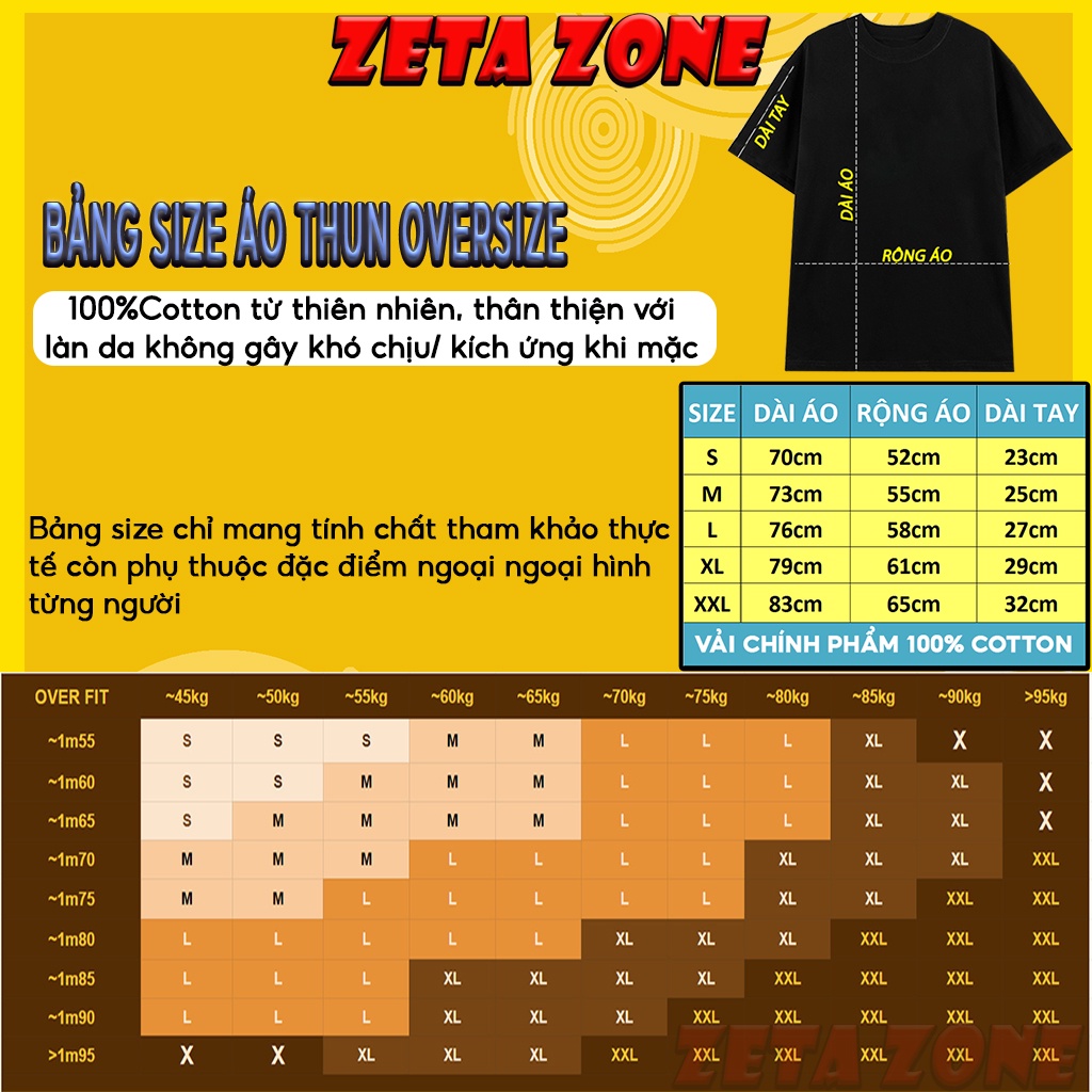 Áo 63 tỉnh thành áo thun Tây Ninh from rộng nam nữ unisex freesize tay lỡ 100% cotton cá tính mạnh mẽ streetwear Zeta