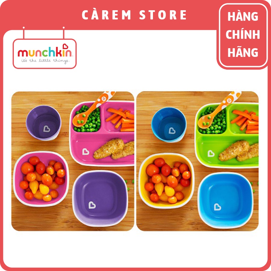 Bộ 2 bát chống trượt Munchkin