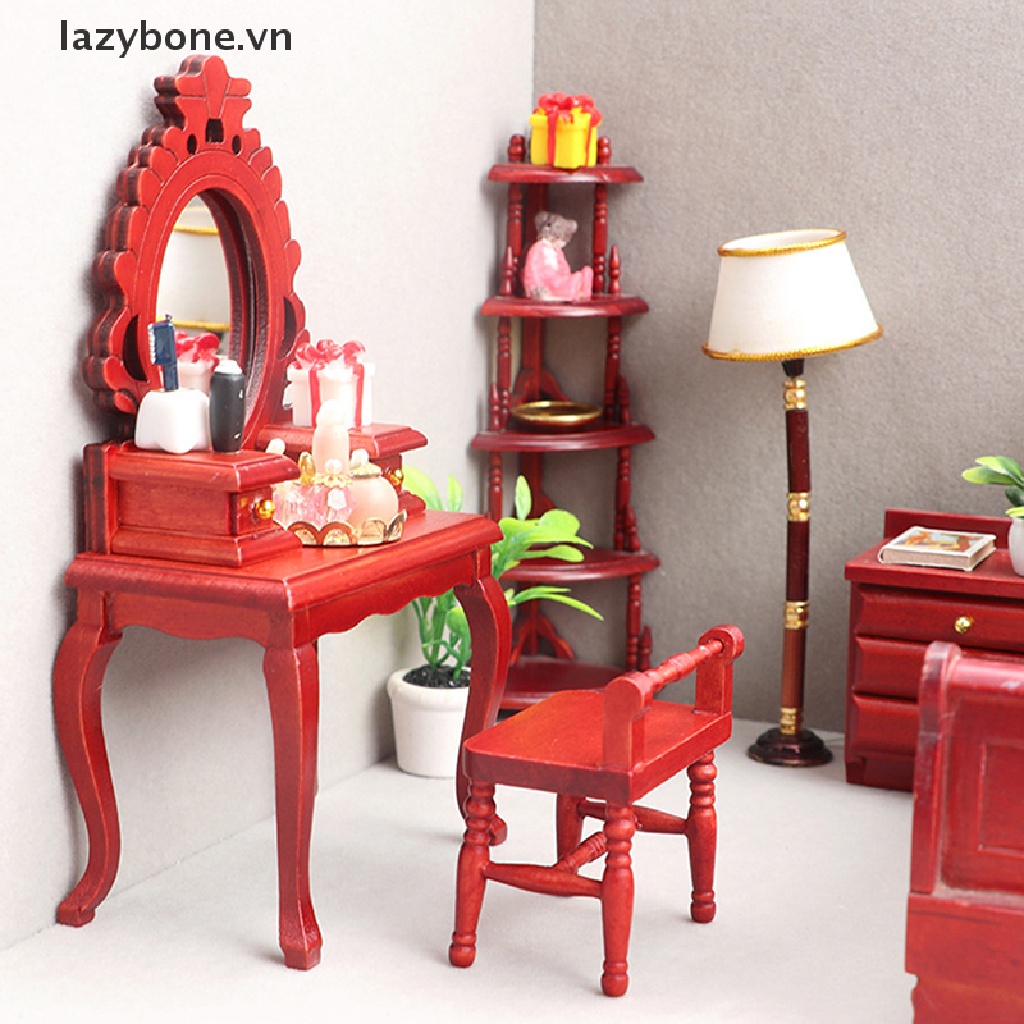 Bộ Bàn Trang Điểm Nội Thất Cho Nhà Búp Bê Tỉ Lệ 1: 12