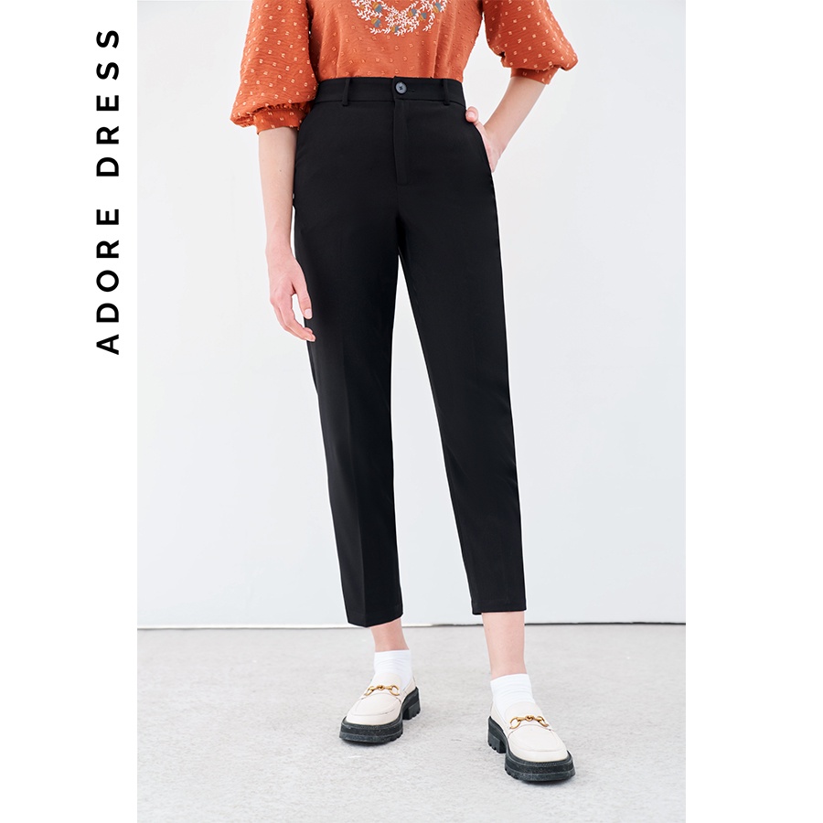 Quần basic ống đứng camel, đen 2TR2009 ADORE DRESS