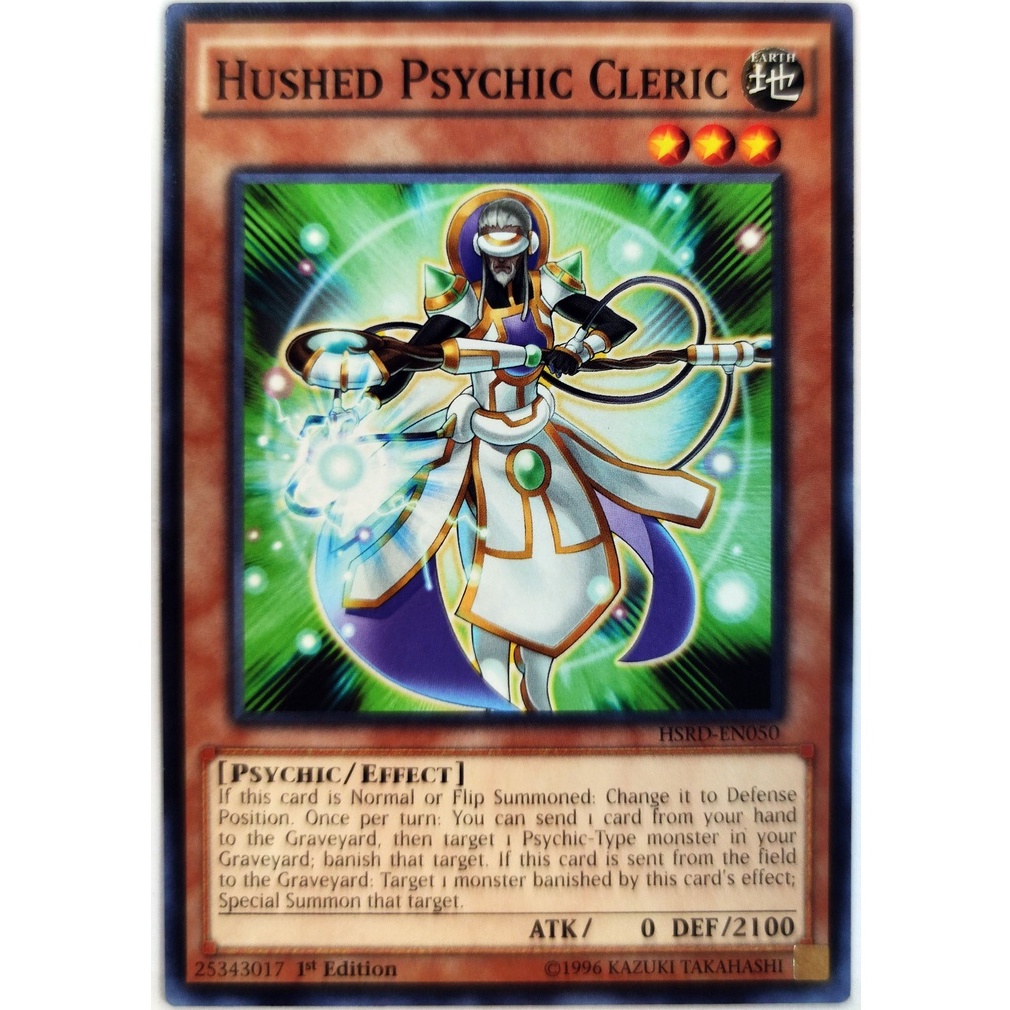 [Thẻ Yugioh] Hushed Psychic Cleric |EN| Common