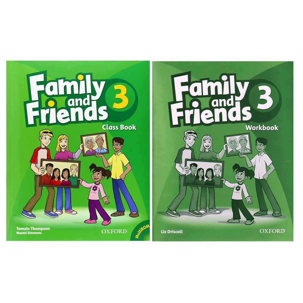 Sách- (Trọn bộ 2 cuốn) Family And Friends 3 (Class Book + WorkBook)