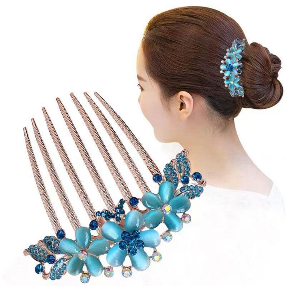 Lược Cài Tóc Hình Hoa Phong Cách Hàn Quốc Dành Cho Cô Dâu