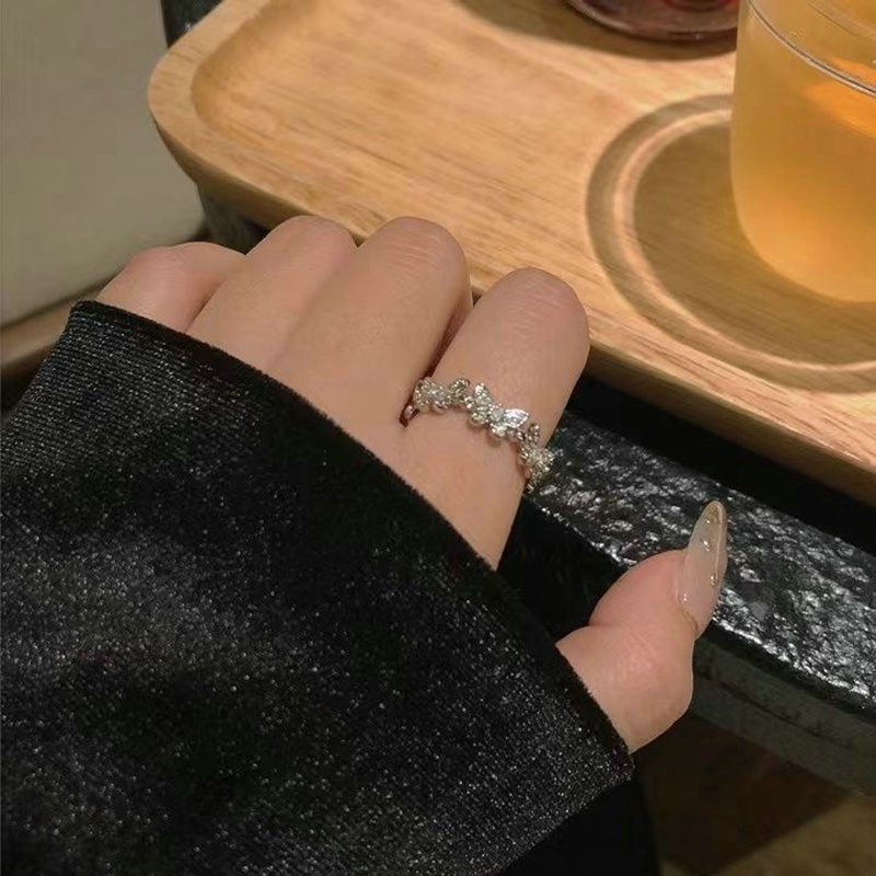 Nhẫn Bạc Harajuku Y2K Hình Ngôi Sao Sáng Tạo Cho Nữ dreamdiary