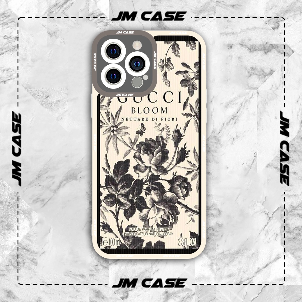 Ốp lưng iphone và samsung xiaomi oppo cạnh vuông JMCase Gucci Thời Trang Bloom Fashion Brand