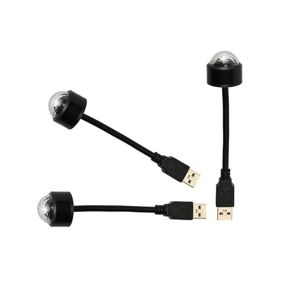 LAKAMIER Đèn LED Chiếu Sáng Tự Động Điều Chỉnh Được Cổng USB Cho Xe Hơi